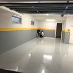 Epoxy painting floor commercial