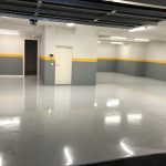 Epoxy painting floor commercial