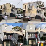 double storey house painting